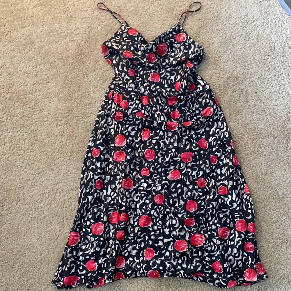 Josie by Natori Silk slip cowl neck gown size s
